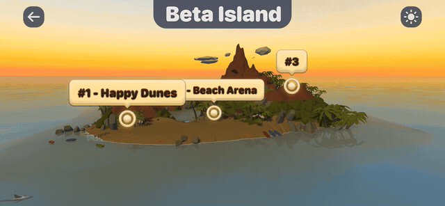 Redesigned racetrack detail screen in Rad Trails 2